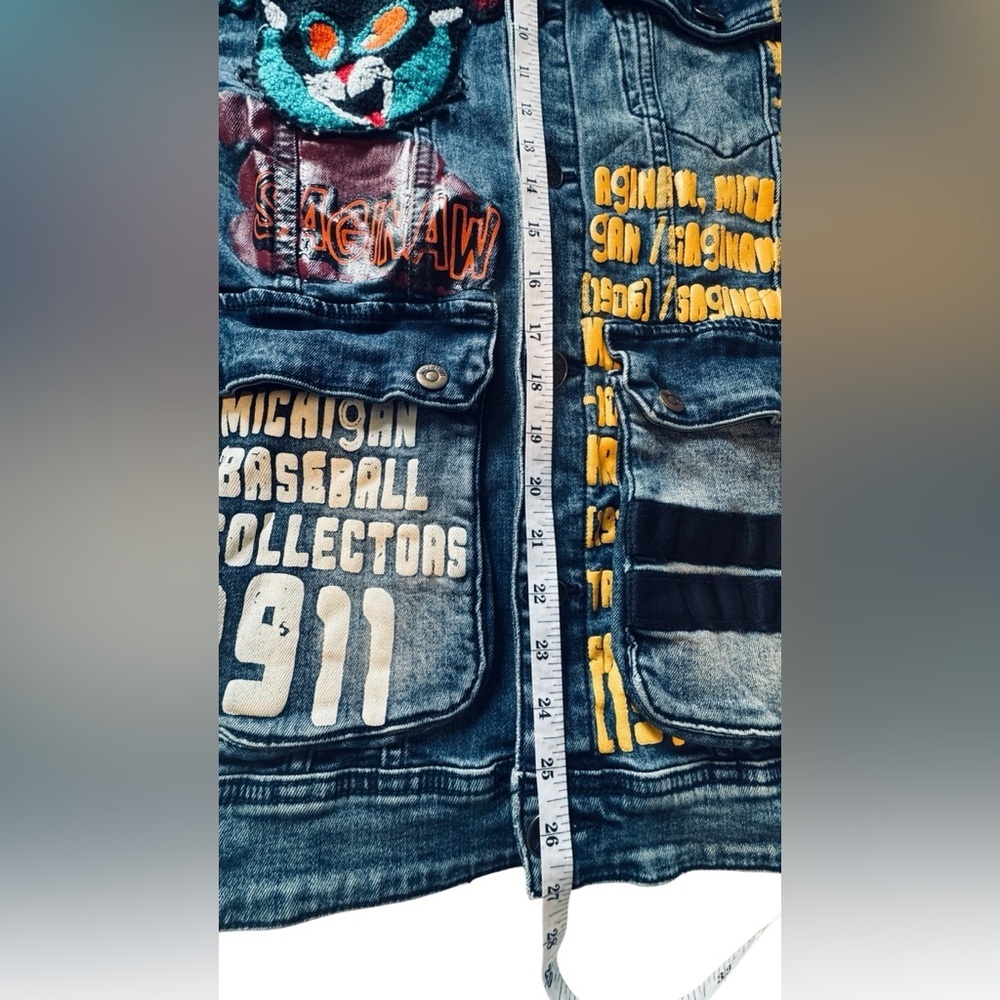 81GHTH DSTRKT Denim Jacket M
a Krazy Kats / Michigan Baseball Collectors 1911 - Picture 13 of 14